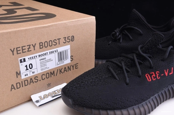 Boost 350 Yeezy Black Red Adidas V2 CP9652 0901
